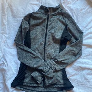 Athletic Grey and Black Zip Up